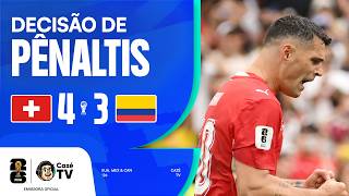 DISPUTA DE PÊNALTIS: SUÍÇA (4) 0 X 0 (3) COLÔMBIA | COPA DO MUNDO FIFA™ 2026 | OITAVAS DE FINAL