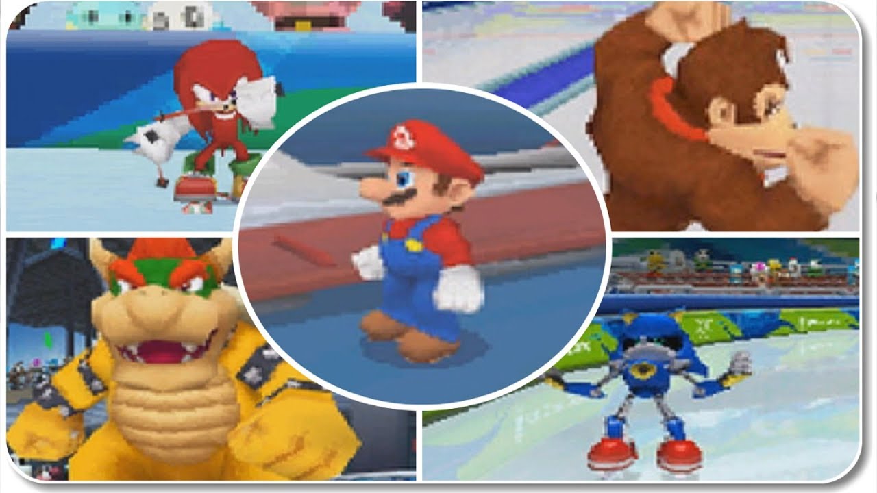 Mario & Sonic At The Olympic Winter Games (DS) - All Events