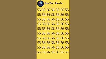 Brain Teaser Eye Test 🧠  Find the Secret Numbers Fast