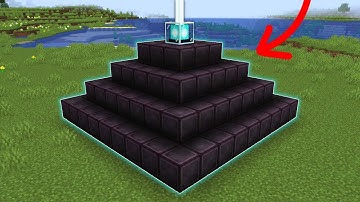 i made a FULL NETHERITE BEACON in creative