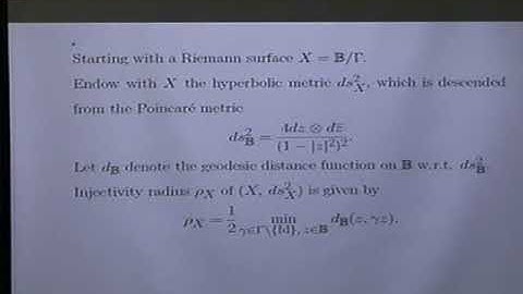 Wing Keung / Gonality and hyperbolic geometry of a compact Riemann surface 1