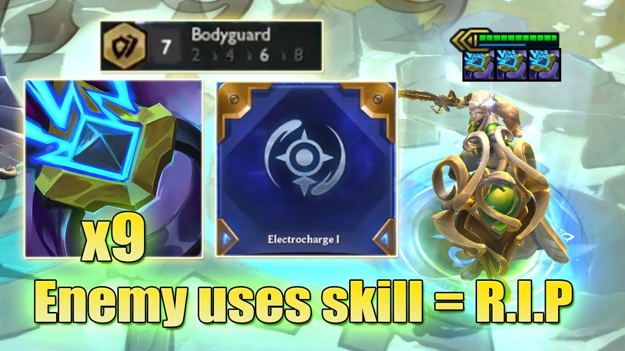 7 Bodyguard + 9 Ionic Spark | Enemy uses skill = R.I.P | TFT Set 6.5