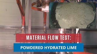 Hydrated Lime | Material Flow Test | AirSweep Systems