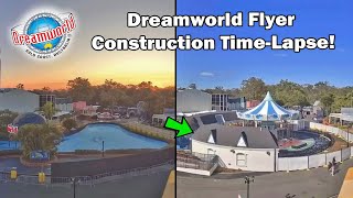 Dreamworld Flyer Construction Time-Lapse! New Wave Swinger Ride | May to December 2023