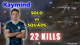 Team Liquid Kaymind - 22 KILLS - AKM SLR - SOLO vs SQUADS - PUBG