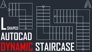 AutoCAD Dynamic Staircase Tutorial 2