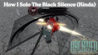 How I Solo The Black Silence Kinda In Buffed Library Roblox Archived