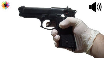 BERETTA M92 ASMR reload & slide blowback