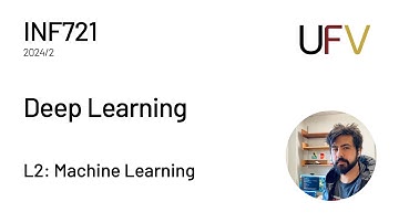 UFV - INF721: Deep Learning - L2: Machine Learning