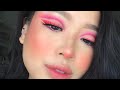 NEON PINK CUT CREASE MAKEUP TUTORIAL