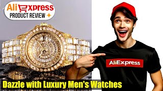 Unboxing the Ultimate Luxury Men's Watch - Full Baguette Drop Ice Out Diamond Quartz