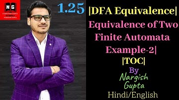 DFA Equivalence | Equivalence of Two Finite Automata Example-2 | Theory of Computation | PART 1.25