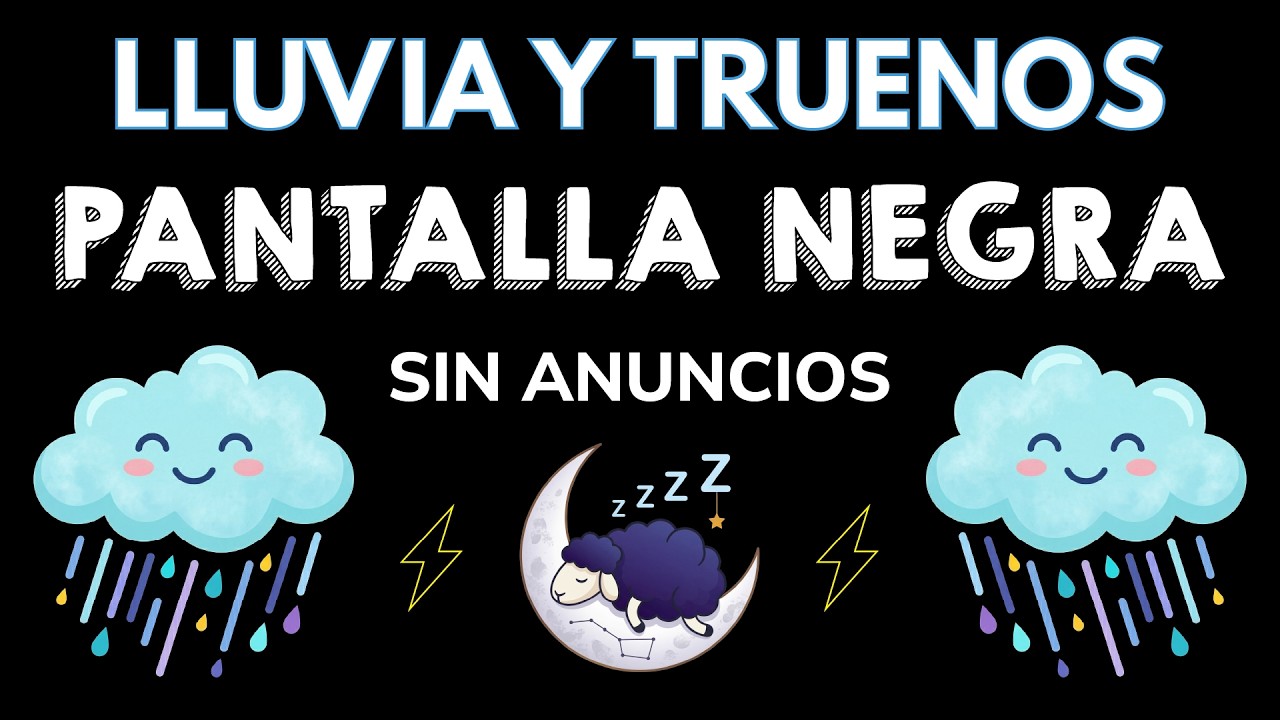 Duérmete en Menos de 3 Minutos con Sonidos de Lluvia Intensa y Truenos ...