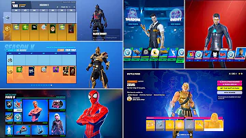 Evolution of Fortnite Battle Pass (Chapter 1 Season 2 - Chapter 5 Season 2)