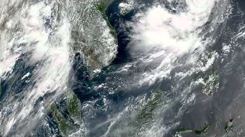 Earth From Space - Aug 22, 2015: Thailand, Malaysia, Singapore, Laos, Cambodia, Vietnam, Philippines