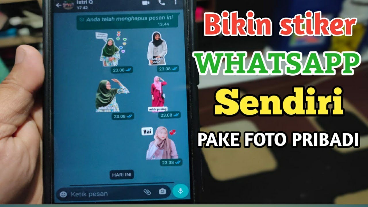 CARA MEMBUAT STIKER WHATSAPP SENDIRI MENGGUNAKAN FOTO DI APLIKASI