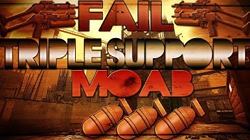 MW3: TRIPLE Support MOAB Fail Unsilenced PP90M1