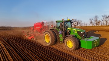 John Deere 6215r—horsch pronto 4 DC--Vorningmaskinstation 2025