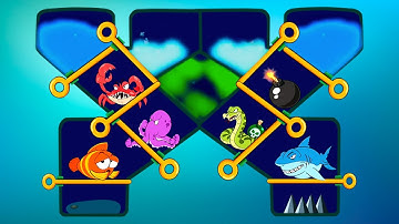 Fish Rescue Pull The Pin Mobile Game | Android New Gameplay Walkthrough Level 143 150