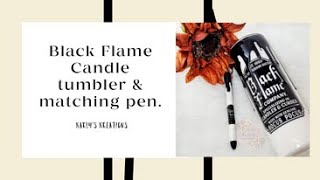 Black Flame Candle Tumbler
