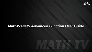 MathWallet5 User Guide - Advanced Function
