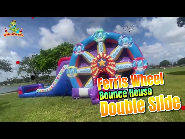 Ferris wheel bounce house with double slide (video thumbnail)