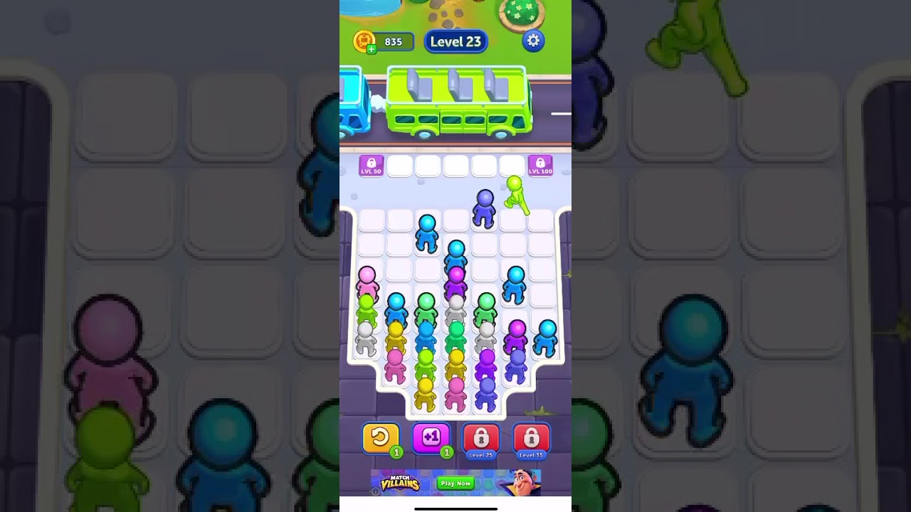 Bus Jam Level 23 Walkthrough Solution 