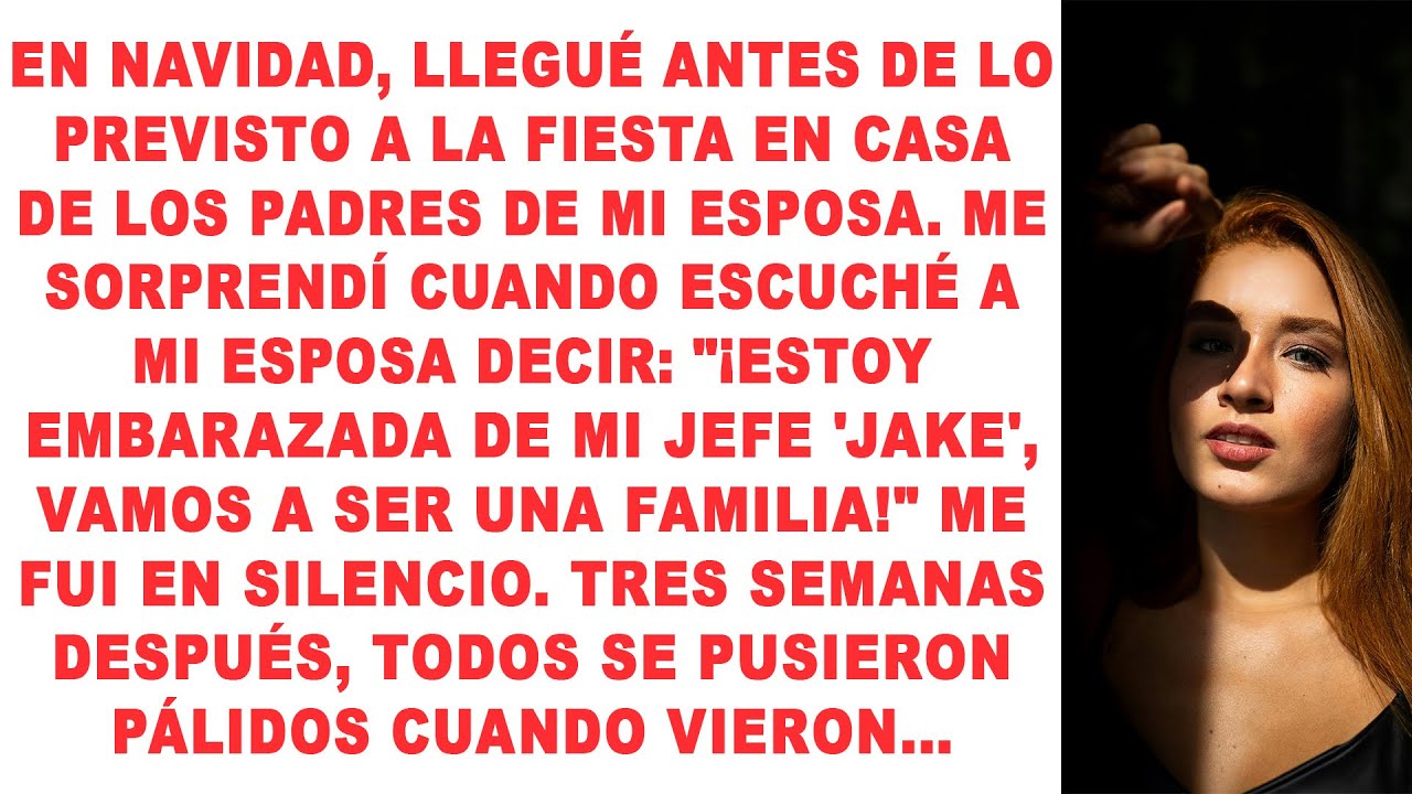 Llegué temprano justo a tiempo para escuchar a mi esposa anunciar su embarazo con su jefe tres...