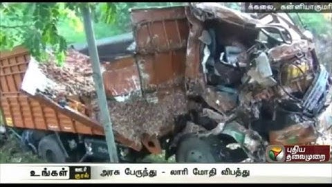 One killed and 10 injured in a head-on collision between government bus and mini lorry