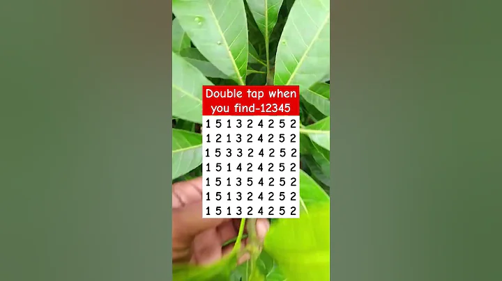 Double tap when you find-12345 #shorts #puzzle #maths