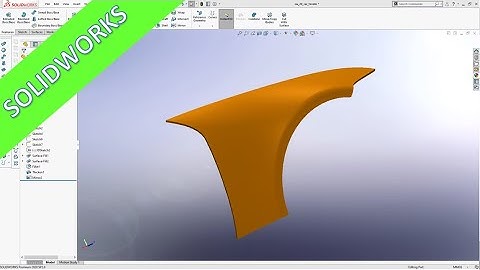 Car Fender - Kotflügel - Solidworks 2020 Training - Surfaces