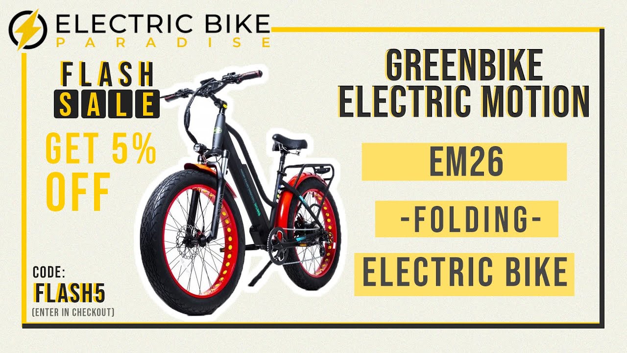 Green Bike Electric Motion EM26 Low 