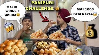 Panipuri Challengewith Brother 1000 Golgappe ?Food Challenge