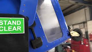 Demonstration 1100L commercial roll-top bin on dual wash @ half pressure