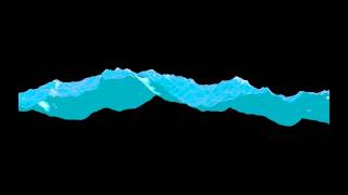 Animazione 3D di onde del mare (punto di vista laterale) "3D animation of the waves (lateral view)" screenshot 4