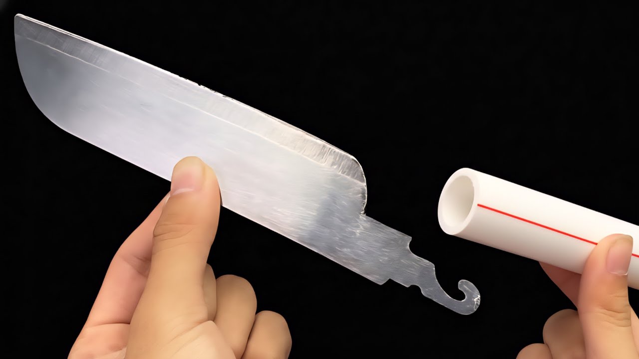 Don't throw away your PVC pipe‼️I'll show you how to make a knife ...