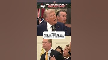 Trump disputes viral trash video from Whitehouse #politics #trump #whitehouse #usa #news