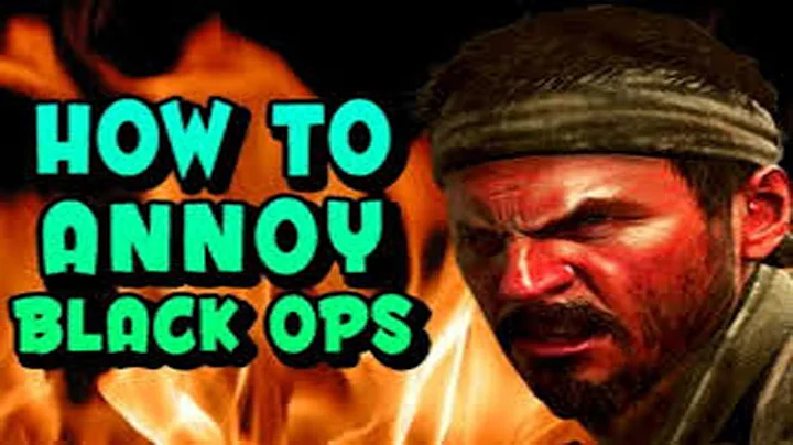 How to Annoy People Black ops " Talk to the sink "