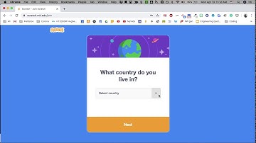 Creating an account in Scratch 3 0