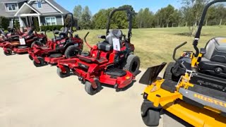 Toro Titan MAX, 2000, 4000 compared with Hustler Super Z