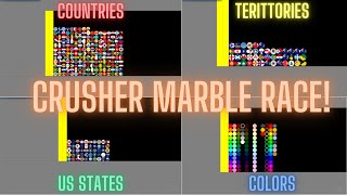 Country/Color Crusher Marble Race  Survival Marble Race