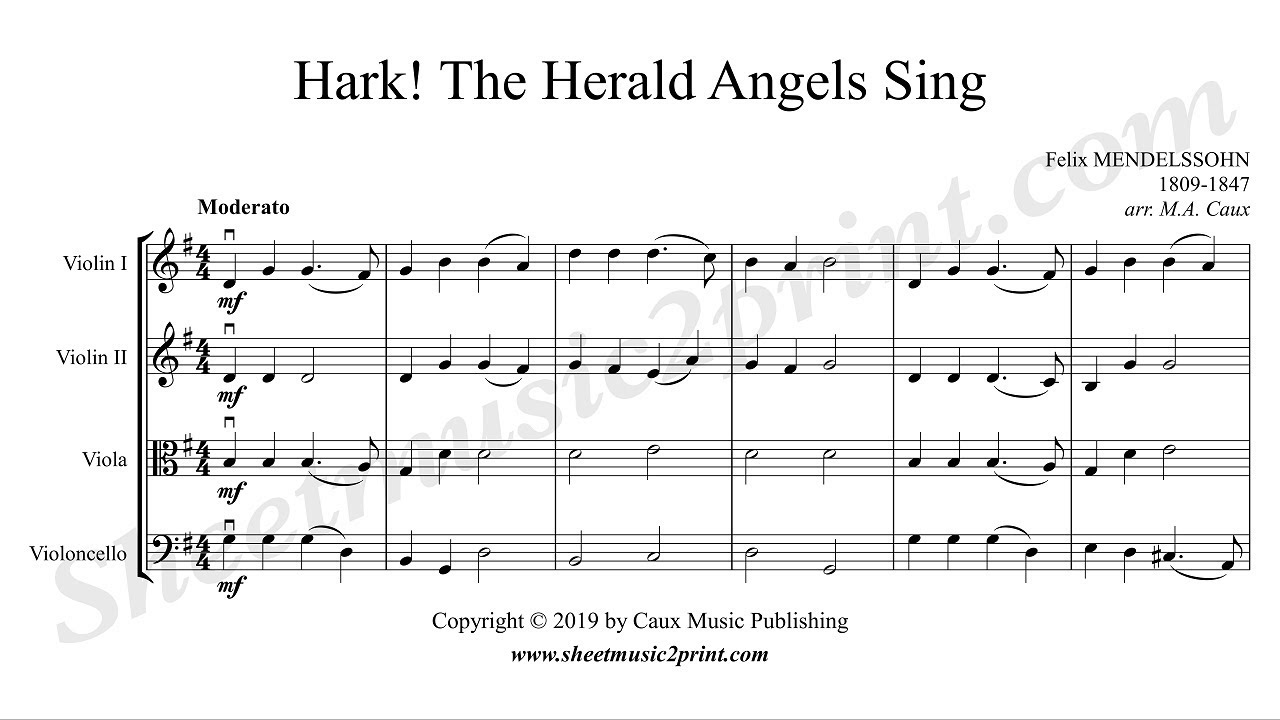 Hark! The Herald Angels Sing - String Quartet