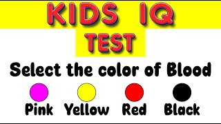 Iq Test For Kids, Toddlers, Kindergarten Kids Learning Video