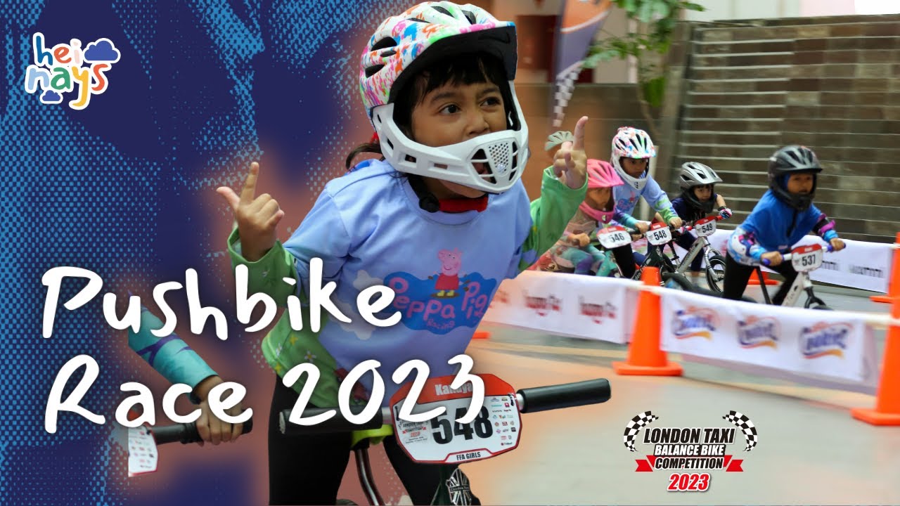 Naya Balapan Pushbike di London Taxi Balance Bike Competition 2023