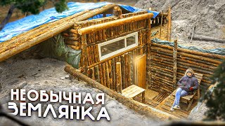 СТРОИМ НЕОБЫЧНУЮ ЗЕМЛЯНКУ - 2-Х ЭТАЖНАЯ ЗЕМЛЯНКА 5 ч - дом под землей - ДОМ В ЛЕСУ