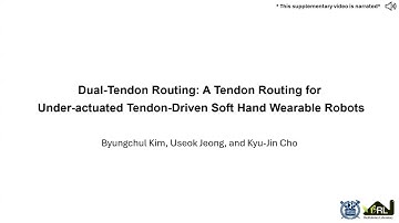 [SM Video, RAL] Dual-Tendon Routing