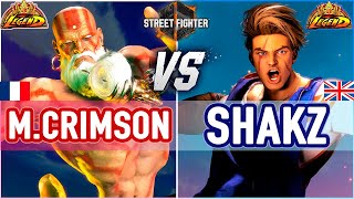 SF6 🔥 Mister Crimson (Dhalsim) vs Shakz (Luke) 🔥 SF6 High Level Gameplay