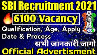 SBI Apprentices Recruitment 2021 | @ Total Vacancy 6100 | Apply Online | Govt Job Vacancy 2021