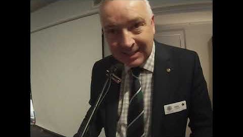 Kevin Lavery - new member introduction at Rotary Club of Wellington