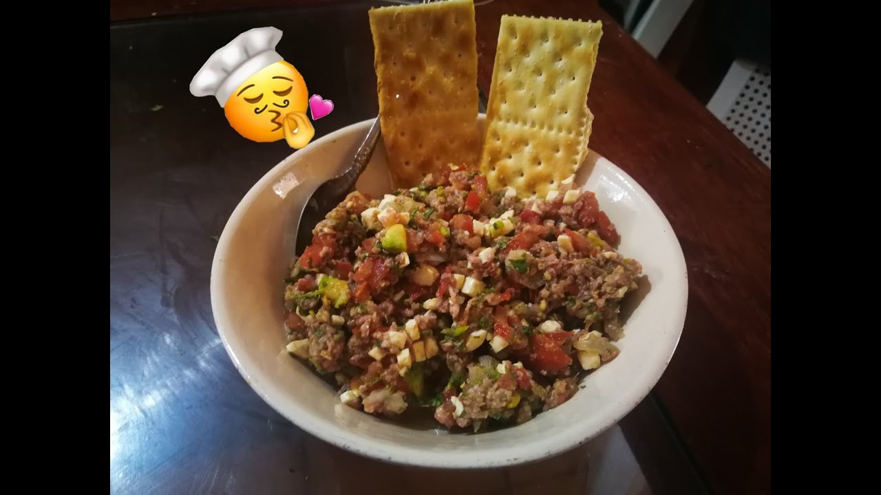 Como hacer carne tártara YouTube